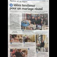 Nice Matin salon du mariage Janvier 2024